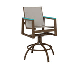 Berlin Gardens Vida Padded Sling Swivel Bar Chair
