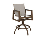 Berlin Gardens Vida Padded Sling Swivel Bar Chair