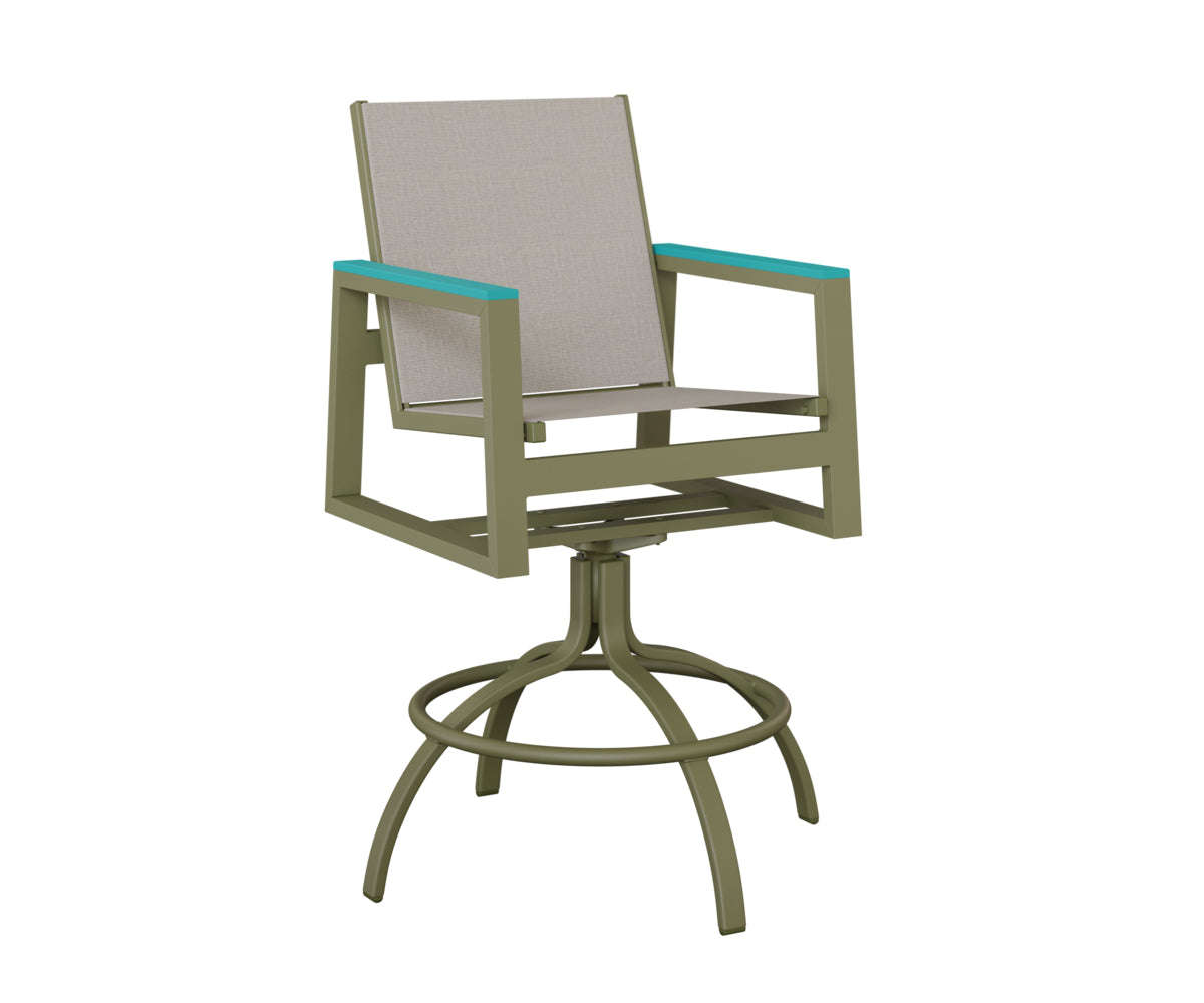 Berlin Gardens Vida Regular Sling Swivel Bar Chair