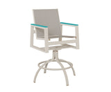 Berlin Gardens Vida Padded Sling Swivel Bar Chair