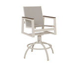 Berlin Gardens Vida Padded Sling Swivel Bar Chair