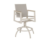 Berlin Gardens Vida Padded Sling Swivel Bar Chair