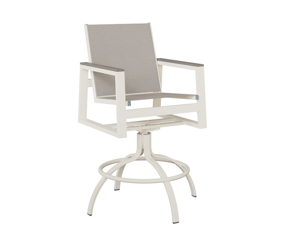 Berlin Gardens Vida Regular Sling Swivel Bar Chair
