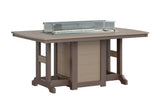 Berlin Gardens Garden Classic Standard Top 44" x 72" Rectangular Fire Counter Table