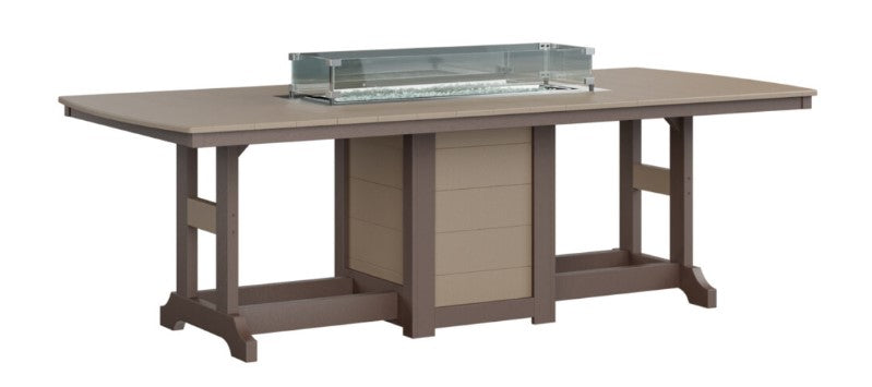 Berlin Gardens Garden Classic Standard Top 44" x 96" Rectangular Fire Bar Table