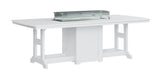 Berlin Gardens Garden Classic Standard Top 44" x 96" Rectangular Fire Dining Table