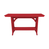 Beaver Dam Seabreak 72" Mission Rail Bar Table