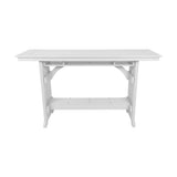 Beaver Dam Seabreak 72" Mission Rail Bar Table