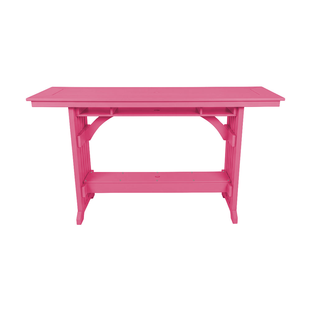 Beaver Dam Seabreak 72" Mission Rail Bar Table