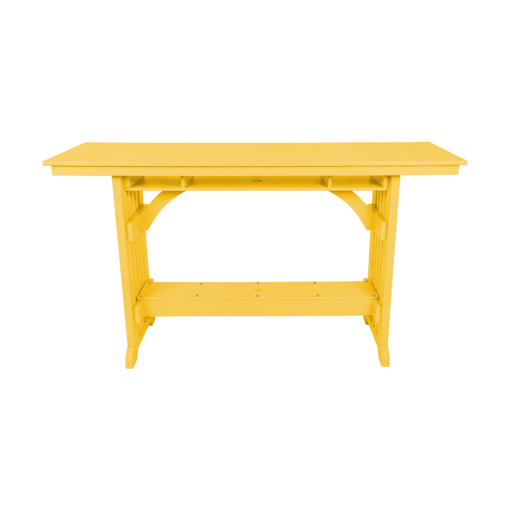 Beaver Dam Seabreak 72" Mission Rail Bar Table