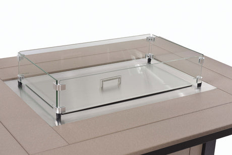 Berlin Gardens 13 1/2" x 25 3/4" Rectangular Stainless Steel Burner Cover - 1224RESSBC 