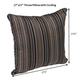 Berlin Gardens 17" x 17" Throw Pillow (Corded) - TPC1717 2