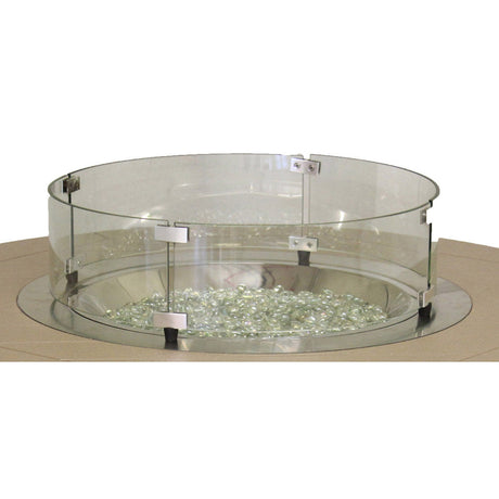Berlin Gardens 20" Round Glass Wind Guard - RGWG723 