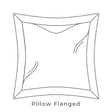 Berlin Gardens 24" x 24 Throw Pillow Flanged Feather - LFLDFTP2424 