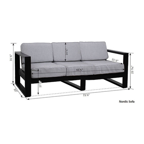 Berlin Gardens 3 Piece Nordic Deep Seating Collection 5