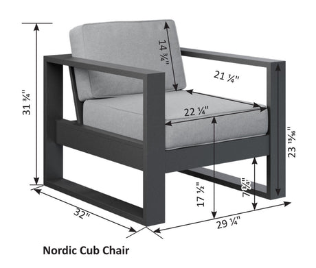 Berlin Gardens 4 Piece Nordic Deep Seating Collection 2