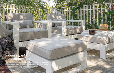 Berlin Gardens 4 Piece Nordic Deep Seating Collection 