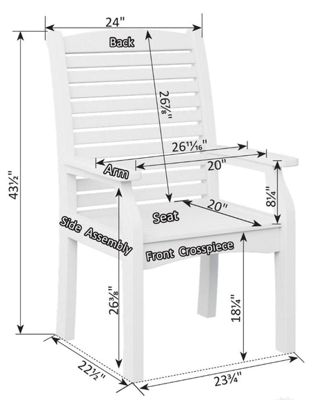 Berlin Gardens 6 Piece Classic Terrace Deep Seating, Dining Collection 2