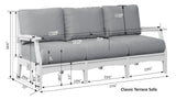 Berlin Gardens 6 Piece Classic Terrace Deep Seating, Dining Collection 4