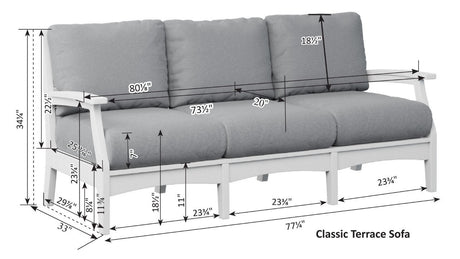 Berlin Gardens 6 Piece Classic Terrace Deep Seating, Dining Collection 4
