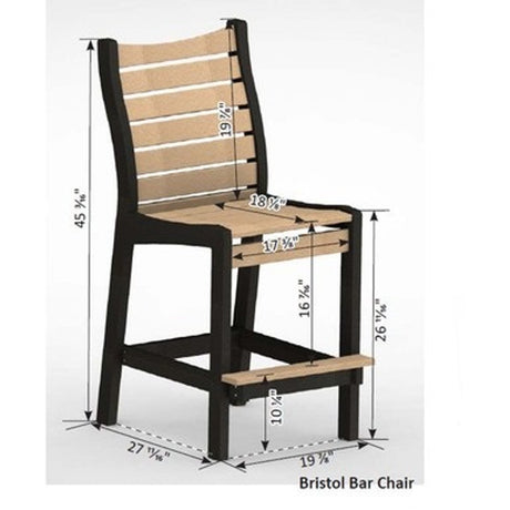 Berlin Gardens Bristol Bar Chair - BBC2045 2