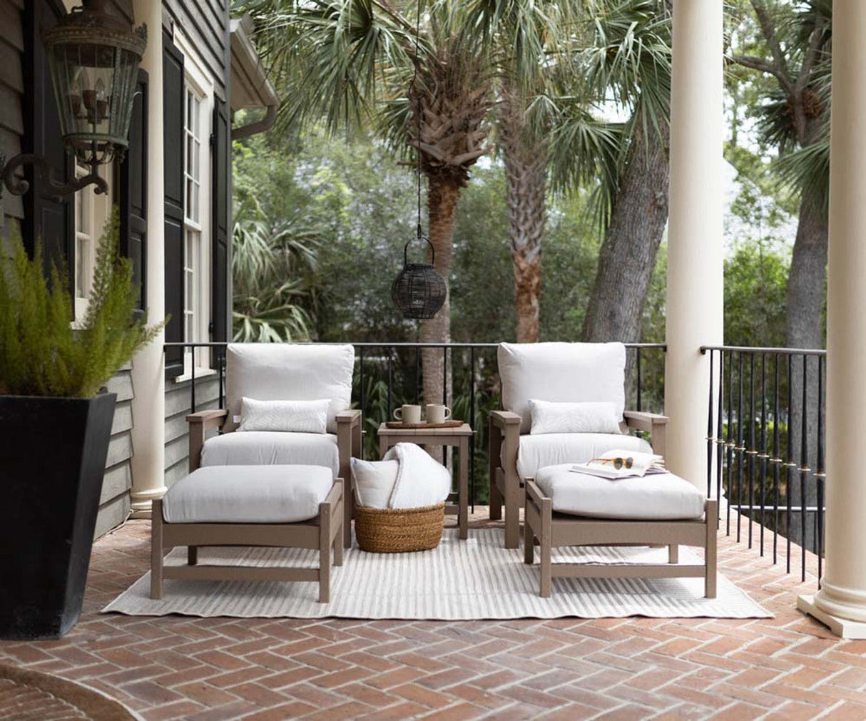 Berlin Gardens Camden Ottoman with Classic Terrace Cushion - CO2513 1