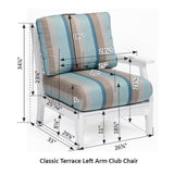 Berlin Gardens Classic Terrace Left Arm Club Chair - CTLSC2934 2