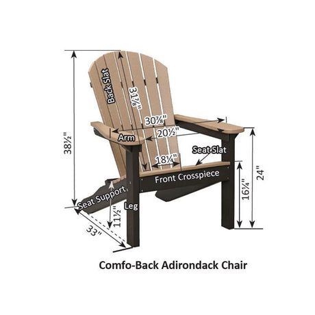 Berlin Gardens Comfo-Back Adirondack Chair - PATC2400 2
