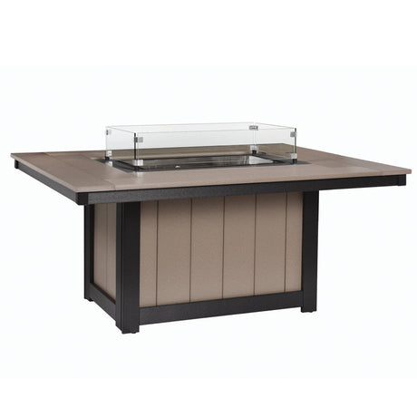 Berlin Gardens Donoma Hammered Top 42" x 54" Rectangular Fire Pit - DHFFP4254 