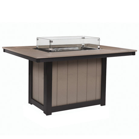 Berlin Gardens Donoma Standard Top 42" x 54" Rectangular Fire Table Dining - DRFT4254D 