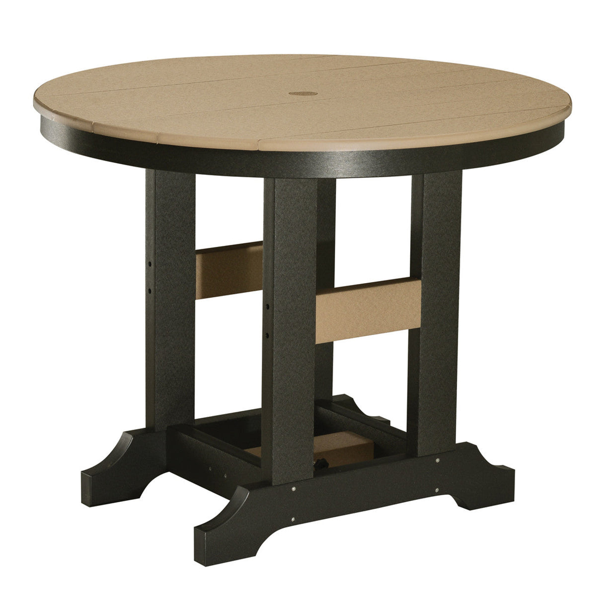 Berlin Gardens Garden Classic Hammered Top 38" Round Bar Table - GCHF0038B 