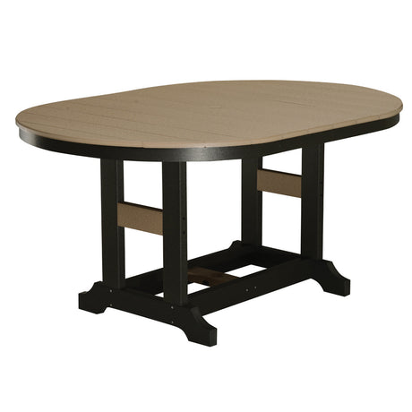 Berlin Gardens Garden Classic Hammered Top 44" x 64" Oblong Counter Table - GCHF4464C 