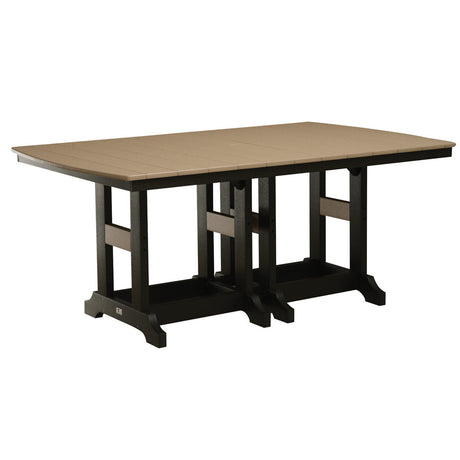 Berlin Gardens Garden Classic Hammered Top 44" x 72" Rectangular Bar Table - GCHF4472B 
