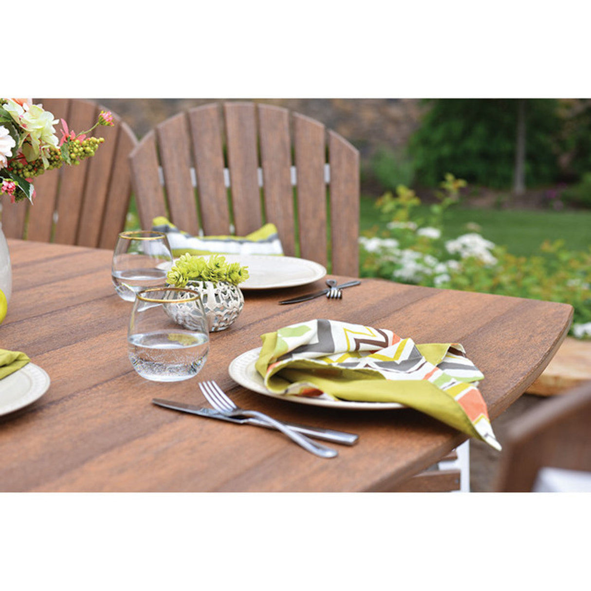Berlin Gardens Garden Classic Standard Top 44" x 72" Rectangular Dining Table - GCIT4472D 2