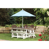 Berlin Gardens Garden Classic Standard Top 44" x 72" Rectangular Dining Table - GCIT4472D 6
