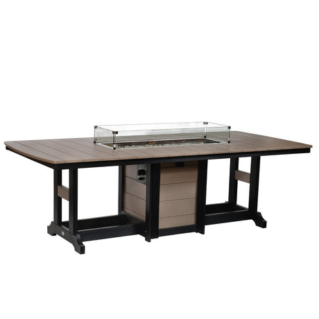 Berlin Gardens Garden Classic Standard Top 44" x 96" Rectangular Fire Dining Table - GCFT4496D 