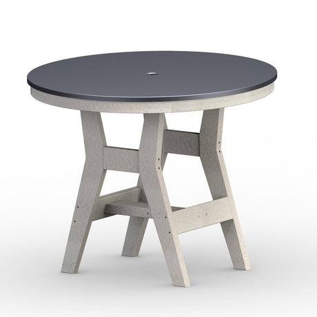 Berlin Gardens Harbor Bar Tables Hammered Top 38" Round Bar Table - HHFT0038B 