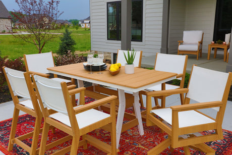 Berlin Gardens Harbor Bar Tables Standard Top 33" x 66" Rectangular Bar Table - HRT3366B 3