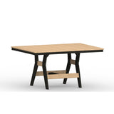 Berlin Gardens Harbor Bar Tables Standard Top 33" x 66" Rectangular Bar Table - HRT3366B 