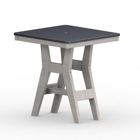 Berlin Gardens Harbor Counter Tables Hammered Top 28" Square Counter Table - HHFT0028C 