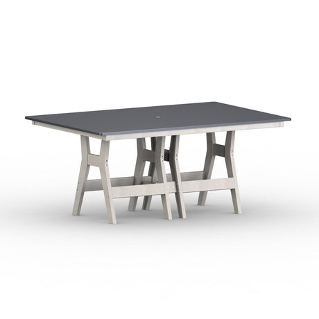 Berlin Gardens Harbor Counter Tables Hammered Top 44" x 72" Rectangular Counter Table - HHFT4472C 