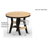 Berlin Gardens Harbor Dining Tables Standard Top 38" Round Dining Table - HRT0038D 2