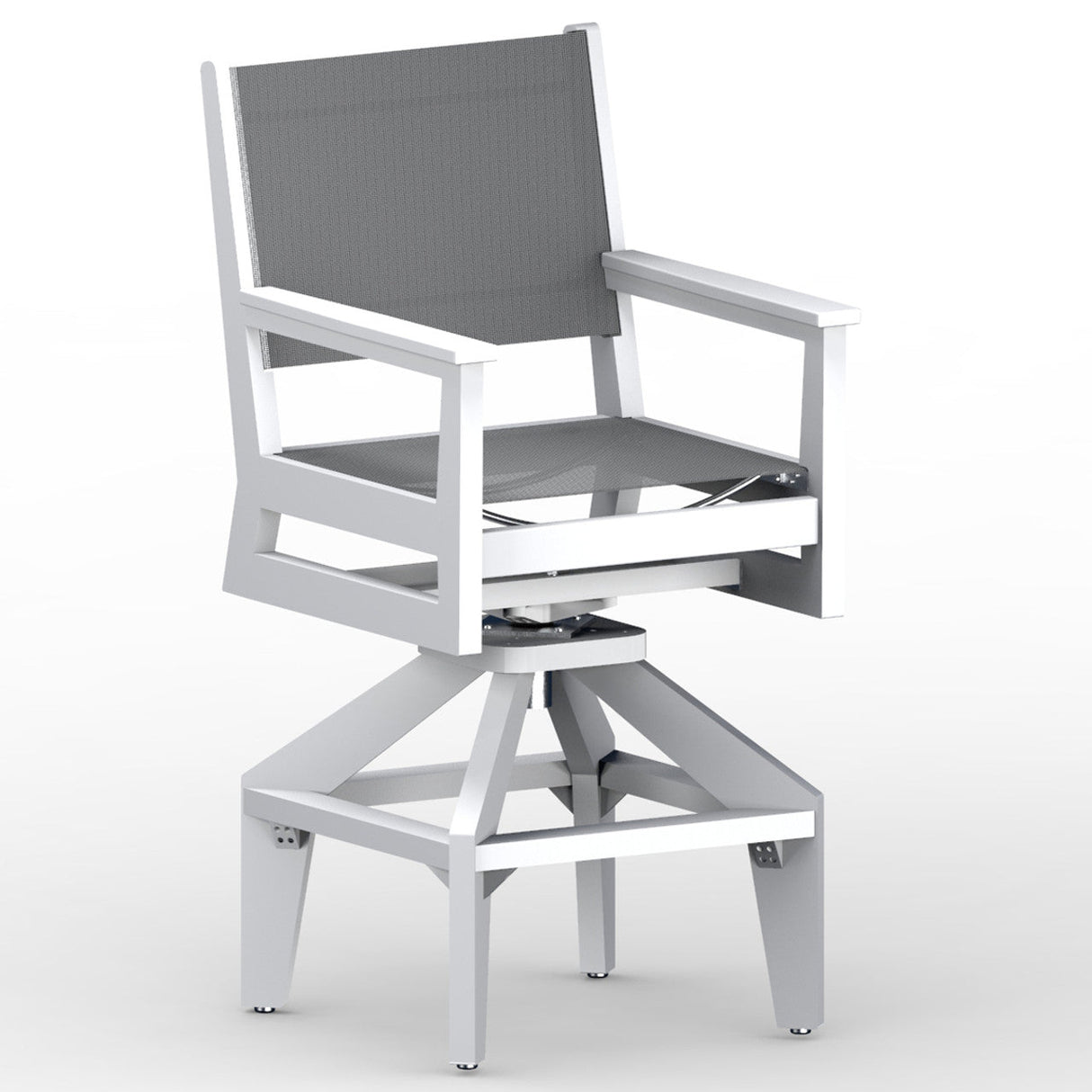 Berlin Gardens Mayhew Sling Swivel Bar Chair - MHSSB2245 