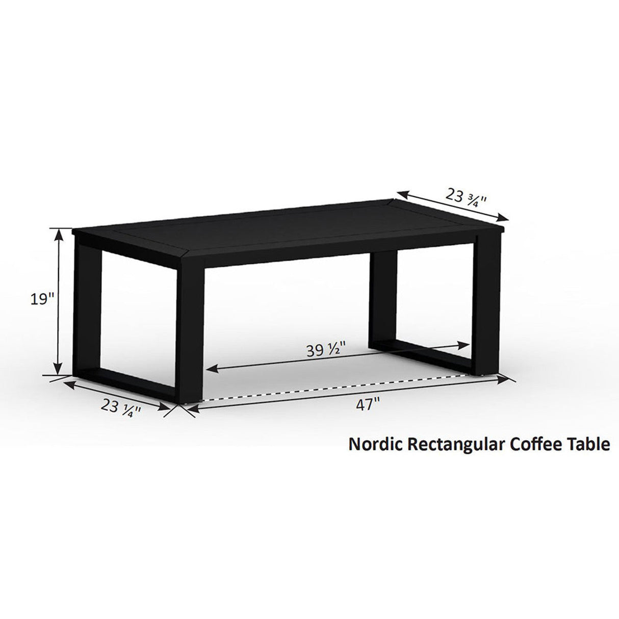 Berlin Gardens Nordic Rectangular Coffee Table - NRCT4719 2