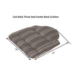 Berlin Gardens Three Seat Cozi Center Back Cushion - ZCB1824 2