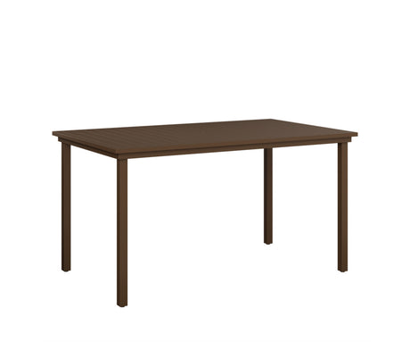 Berlin Gardens Vida 44" x 73" Rectangular Aluminum Bar Table - VART4473B 