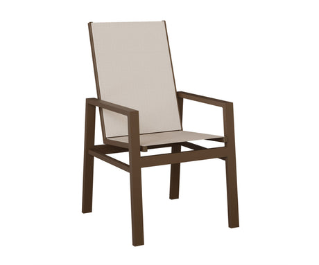 Berlin Gardens Vida High Back Padded Sling Dining Chair - VDHPS 