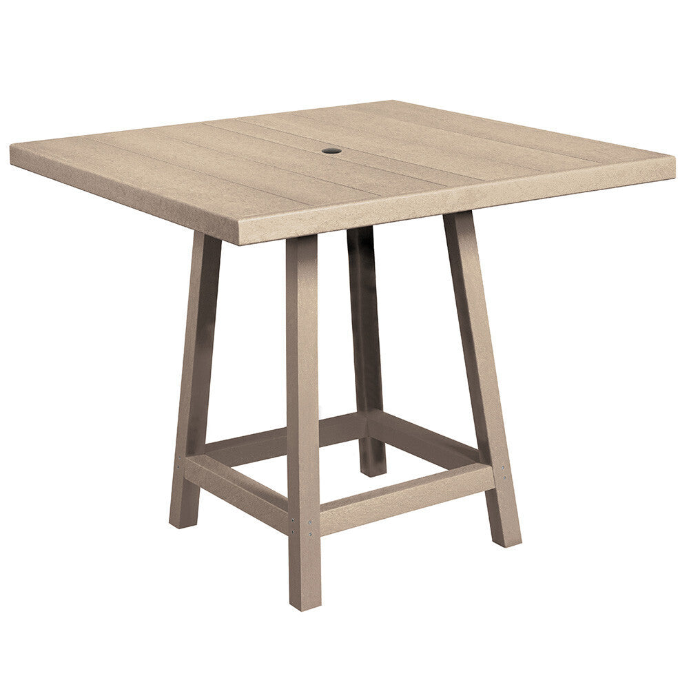 C. R. Plastics 40" Square Premium Pub Table - TB23-TT13 