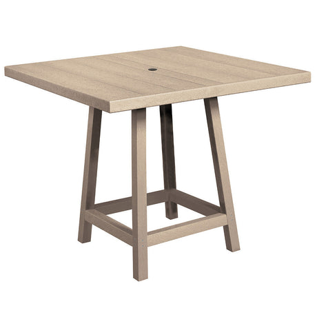C. R. Plastics 40" Square Premium Pub Table - TB23-TT13 