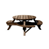 C. R. Plastics 51" Round Picnic Table with Wheelchair Access - T50WC 2